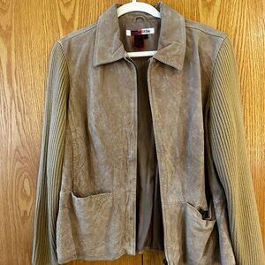 Live a Little Brown and Cream Leather Jacket